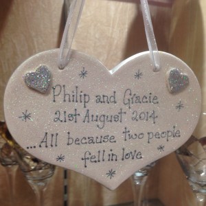 Large heart £19.99 including personalisation