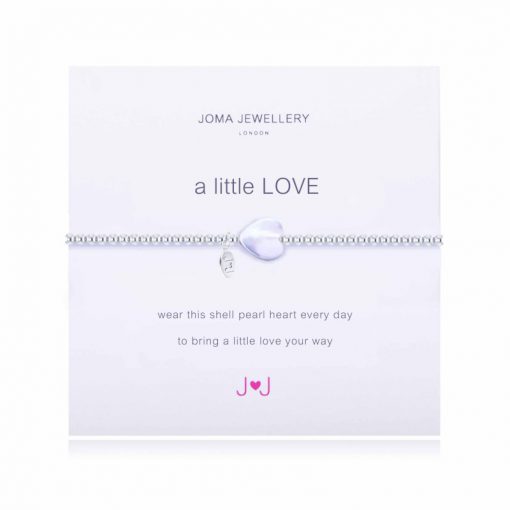 a, little, love, joma, silver, plated, heart, bracelet