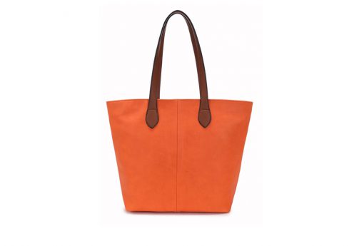 orange, shoulder bag