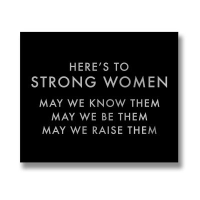 strong women, wall sign, wall plaque