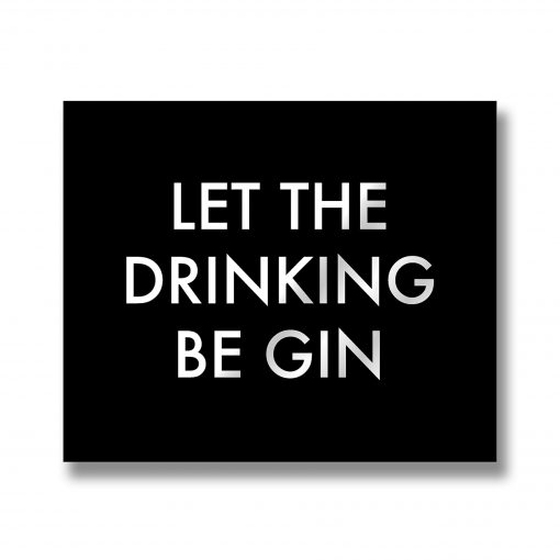 gin, wall sign, wall plaque