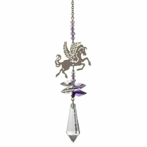Pegasus, Purple, crystal, hanging decoration