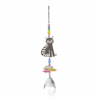 Sitting Cat, crystal, hanging decoration
