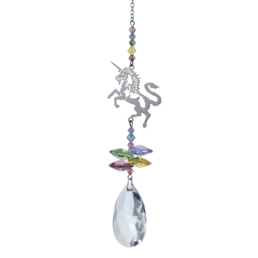 crystal, hanging decoration, unicorn