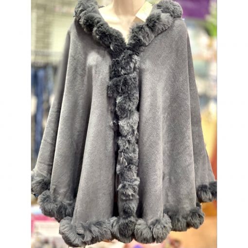 faux fur, cape, poncho, coat