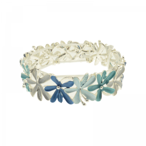 blue, flowers, miss milly, bangle, bracelet, fb316