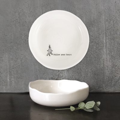 east of india, trinket dish, follow your heart