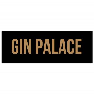 gin, palace, wall sign, wall plaque