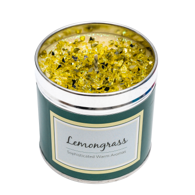 Lemongrass candle, tinned candle, scented candle