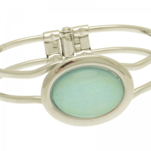 oval, resin, mint, miss milly, bangle, fb66