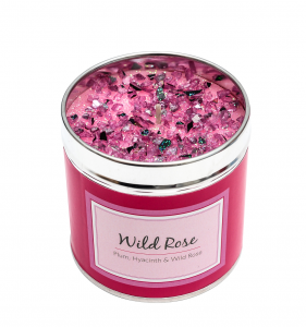 Wild Rose candle, tinned candle, scented candle
