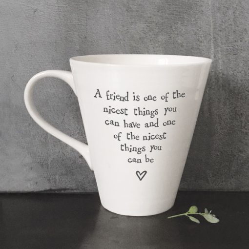 east of india, mug, friend, a friend is one of the nicest things