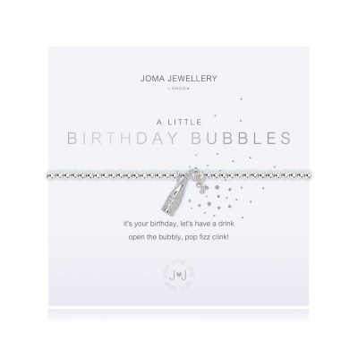 birthday bubbles, bubbles, champagne, celebrate, birthday, bracelet, joma