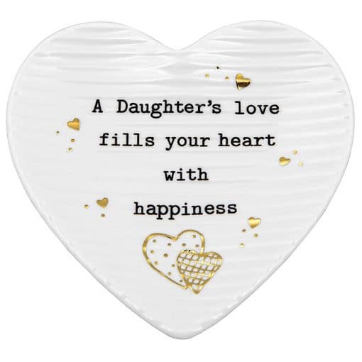Daughter, heart, trinket tray