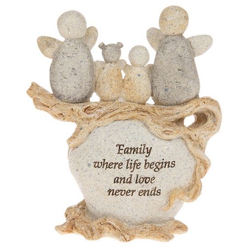 Family gift, pebble art