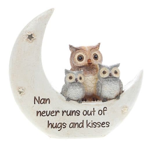 nan, ornament, moon, owl