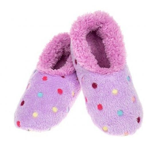 purple, snoozie, slipper, socks