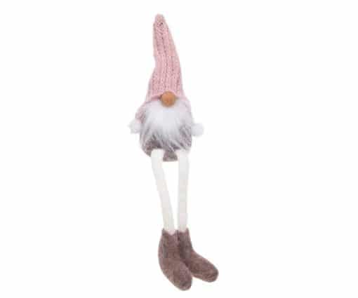 Pink Xmas Craft Dangly Leg Gonk Small (201542)